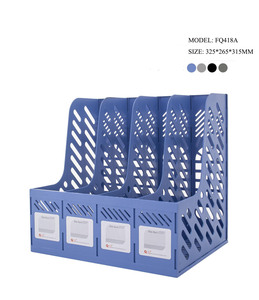 FQ418A 4 Compartments Plastic File Rack