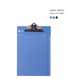 FQ8004A A4 Plastic Clipboard Coloured